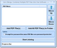 Join (Merge, Combine) Multiple (or Two) PDF Files screenshot